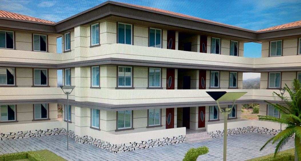 Architectural render of the VS3 campus blocks